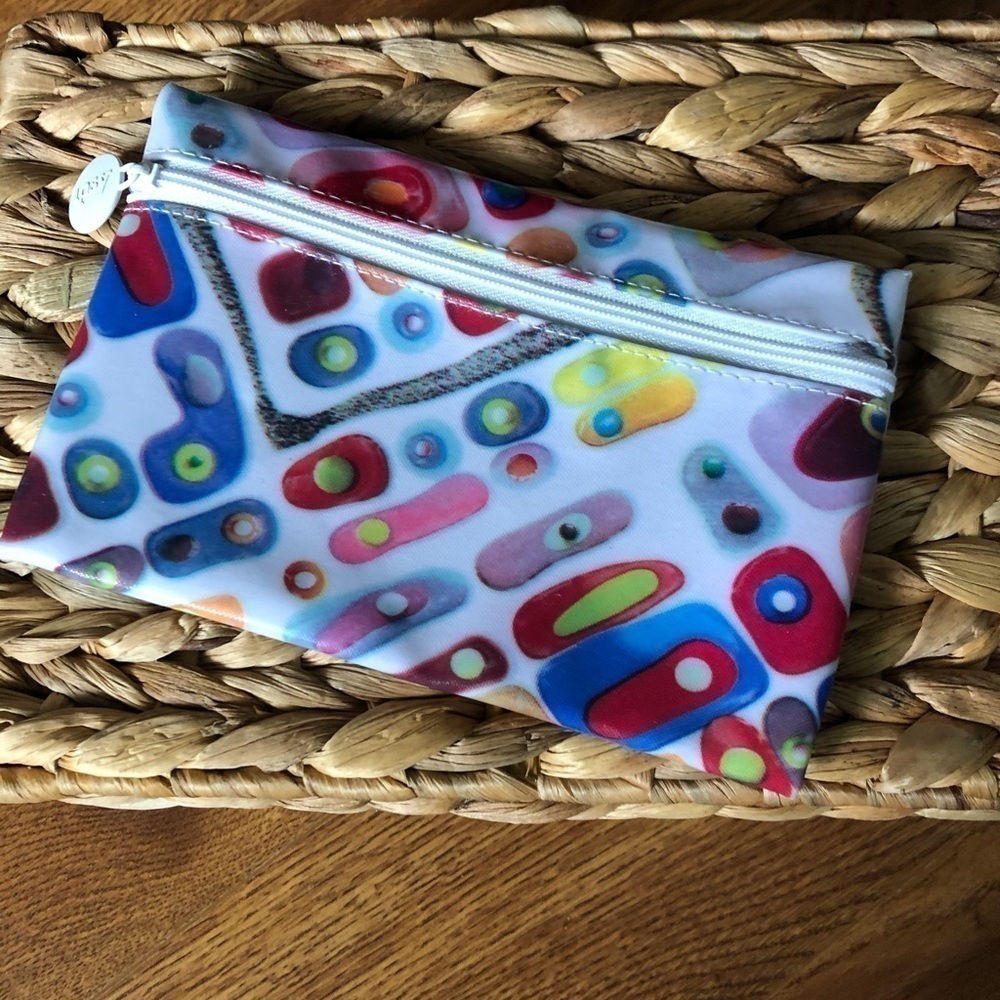 Klari for Ipsy abstract dot small cosmetic bag